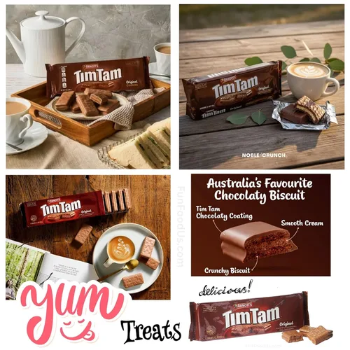 Vista 8 de Arnott's Tim Tam - Paquete de 5 variedades – Original caramelo masticable, menta oscura, chocolate negro y chocolate extra – Surtido de galletas
