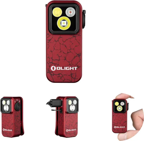 Vista 11 de OLIGHT Oclip Pro linterna EDC con clip, recargable de 500 lúmenes con tres soluciones de iluminación, carga tipo C, luces magnéticas