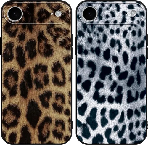 Vista 119 de Paquete de 2 fundas de teléfono con bonito estampado de guepardo para iPhone 7/8/SE 2020 / SE 2022 de 4.7 pulgadas, diseño de leopardo de lujo