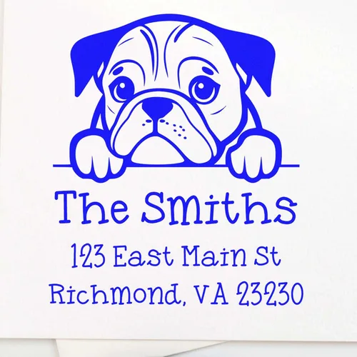 Vista 134 de Sello de alta calidad para cachorros Airedale Terrier – Sello de dirección personalizado – Ideal para los amantes de los perros – Elección de 5