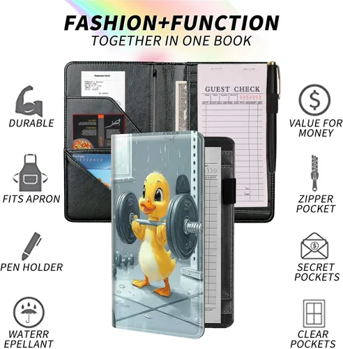 Vista 232 de Diseña Tus Propios Libros de Servicio con Nombre e Iniciales para Camareras, Dikoer Libro de Servicio de Camarero Personalizado con Nombre