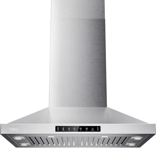 Vista 10 de Campana extractora para isla de 30 pulgadas, campana de cocina de 390 CFM con control táctil/gestual de doble cara, campana extractora de techo