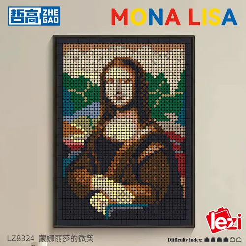 Vista 8 de Samyblocks Juego de 3624 piezas de bloques de construcción de retratos