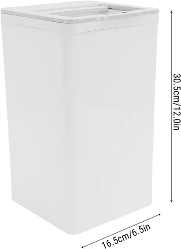 Vista 8 de Bote de basura automático sin contacto con sensor de patada, cubo de basura inteligente con tapa para cocina, dormitorio, oficina, sala de estar, 9L