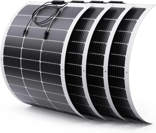 Vista 11 de Panel solar flexible ultrafino de 100 W, 12 V, 11BB 23% panel monocristalino ETFE de alta eficiencia, diseño flexible de 240 ° para generador solar