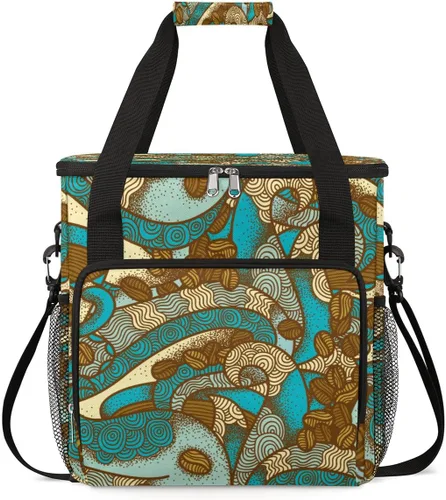 Vista 26 de Bolsa de transporte de viaje para cafetera, color amarillo, para café, compatible con Keurig K-Mini o Plus, portátil, con bolsillos para cápsulas