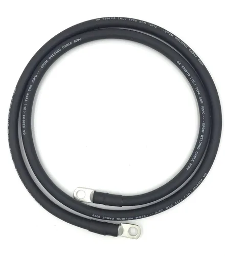 Cables de batería premium de calibre 2 AWG, fabricados en EE.UU., positivo o negativo, rojo o negro, cables de batería de repuesto para automóvil,