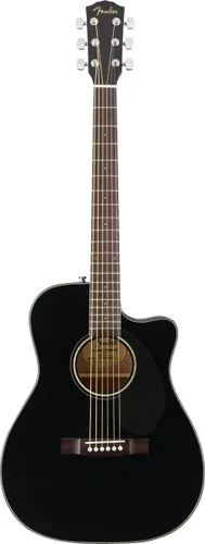 Vista 3 de Fender CC-60SCE Concert Cutaway - Guitarra acústica con 2 años de garantía, color negro