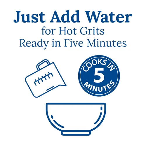 Vista 4 de Jim Dandy Bolsa de maíz blanco enriquecido de grano rápido de 2 libras (paquete de 2)