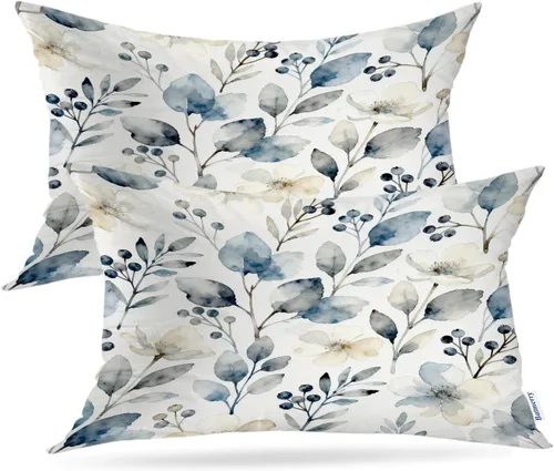 Vista 38 de Batmerry Bunny Basket of Flowers Cute Rabbit Spring Scene Throw Pillow Covers, A Cute Bunny Flowers Decorative Pillow Covers Digital Printing