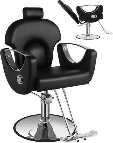Silla de salón, silla reclinable para estilista, silla de peluquero con bomba hidráulica de alta resistencia, sillas para el cabello, tatuaje