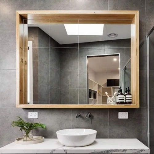 Vista 8 de 9 piezas de azulejos de espejo acrílico, espejo acrílico, hojas de espejo flexibles, autoadhesivas, espejo cortable, decoración de pared