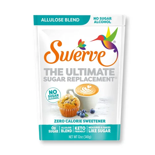 Swerve Zero Calorie Allulose Blend - Edulcorante de reemplazo de azúcar granular, sin alcohol de azúcar, apto para dieta cetogénica, sin eritritol,