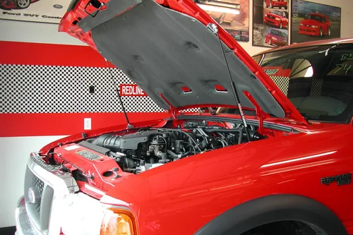 Vista 5 de Redline Tuning 21-11020-02 Sistema de capó QuickLIFT Plus compatible con Ford Ranger 1993-2011 (todos los componentes negros)