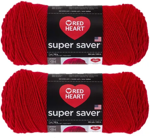 Compra a granel: Red Heart Super Saver - Paquete económico de 2 madejas de estambre