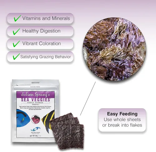 Vista 3 de Two Little Fishies ATLSVPS4 Sea Veg-Purple Seaweed, bolsa de 1 onza