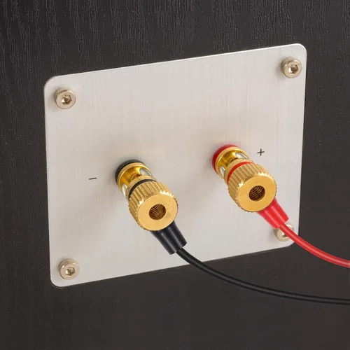 Vista 4 de Wakauto 10 pares de adaptadores conectores enchufes de horquilla de pala terminal de tira de cobre chapado en oro calibre 8, conectores de barrera