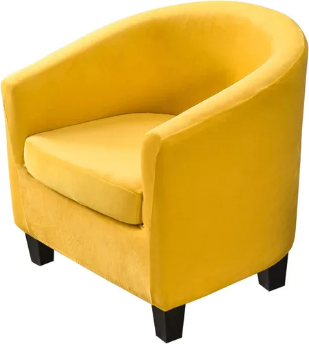 Vista 21 de MIFXIN 2 fundas de terciopelo para silla de bañera con funda de cojín, elásticas, suaves, extraíbles, para sillón, sofá, protector de muebles