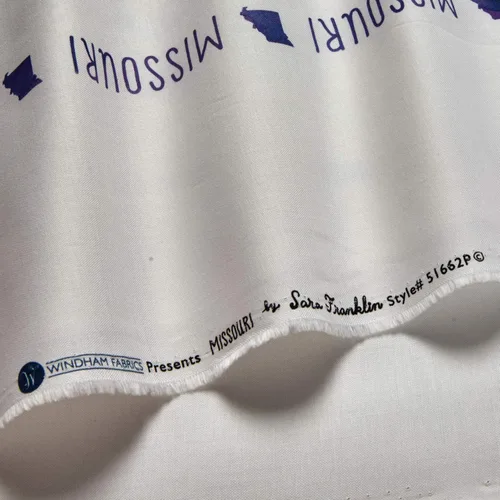 Vista 4 de Windham State Missouri State - Panel de 24 pulgadas (24.0 in), diseño de tela por yarda