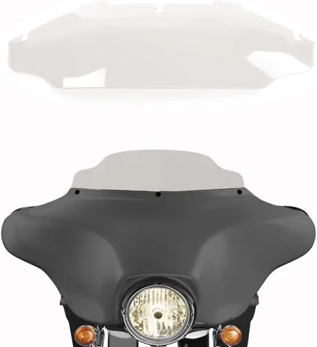 Vista 11 de WYNMOTO - Parabrisas negro de 4.5" para motocicleta, compatible con Harley Davidson Touring Street Glide Electra Glide FLHT FLHTCU Ultra Classic