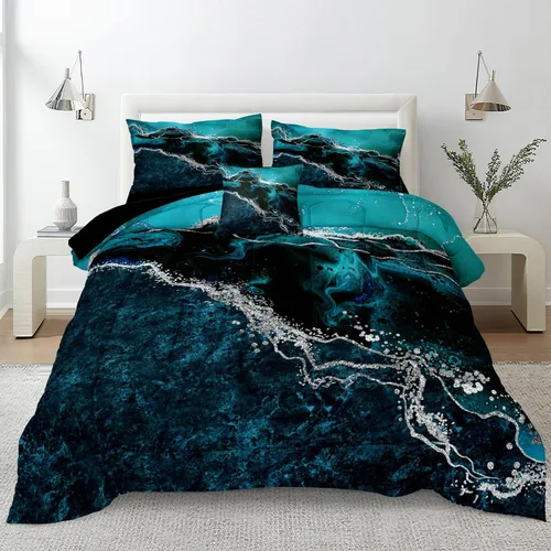 Vista 23 de Juego de edredón de león tamaño Queen con temática de animales salvajes, edredón de león negro, juego de ropa de cama con temática de safari de vida