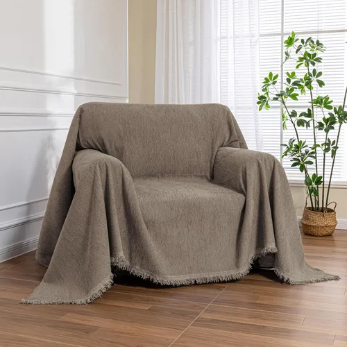 Vista 26 de MEETSKY Funda de sofá para sofá de cojines, protector de muebles de sofá, fundas de sofá de chenilla, fundas de sofá seccional para mascotas, funda