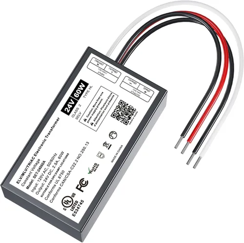 Vista 15 de Controlador LED regulable de 60 W, 12 V, Triac/ELV/MLV AC a DC compatible con Lutron y Leviton Dimmer, fuente de alimentación LED regulable 60W 12V