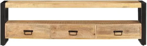 Vista 2 de Muebles de almacenamiento para sala de estar, soporte de TV con cajones, mueble de TV, adecuado para oficinas, salas de estar, dormitorios, salas