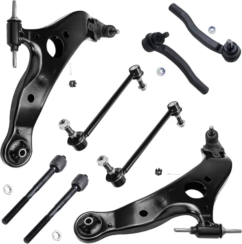 Vista 193 de Detroit Axle - Kit de brazos de control de extremo de 8 piezas para Toyota 2001-2003 Highlander 2002-2003 Camry Lexus ES300, 2 brazos de control
