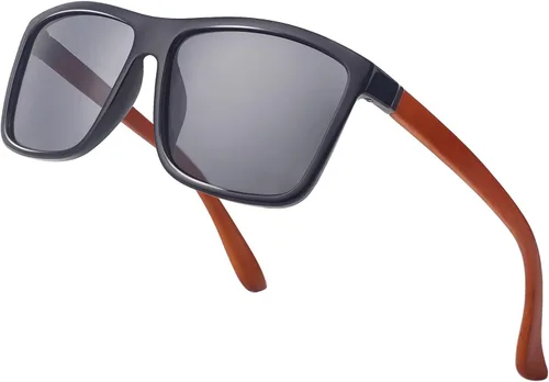 Vista 36 de NIEEPA Gafas de sol polarizadas deportivas para hombre, gafas de marco cuadrado NP1007