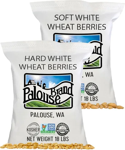 Vista 15 de Palouse Brand Bayas de trigo blancas duras certificadas sin residuos de glifosato 1 libra Proyecto verificado sin OMG Kosher