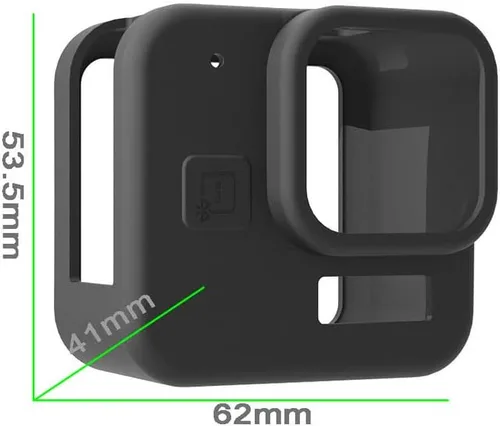 Vista 5 de Funda de silicona para GoPro Hero 11, color negro, antiarañazos, a prueba de polvo, funda protectora duradera (negro)