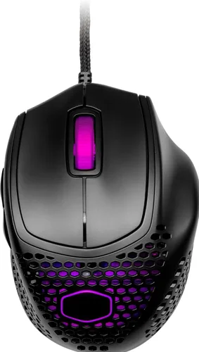 Vista 15 de Cooler Master MM720 - Ratón para juegos ligero y brillante blanco con cable Ultraweave, sensor óptico de 16000 DPI, RGB y forma única de agarre