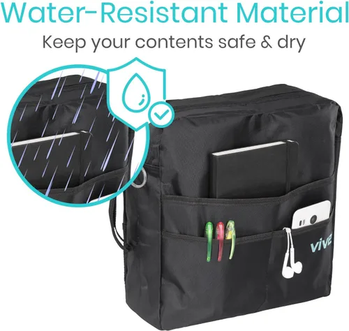 Vista 8 de Bolsa de transporte Vive para andador, universal, para accesorios de sillas de ruedas, andadores, andadores con ruedas y sillas de transporte, que