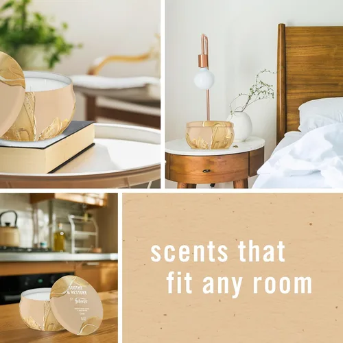 Vista 4 de Febreze Vela perfumada, calma y restaura el aroma, vela de 4 mechas de 11 onzas, paquete individual