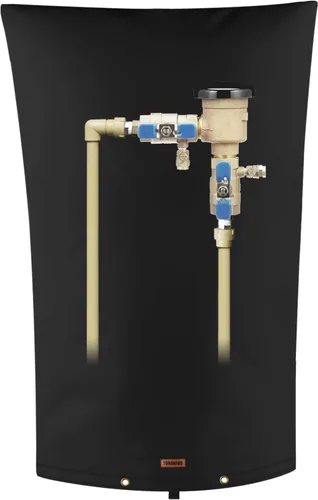 Vista 39 de Cubierta aislante de tubería para prevención de reflujo (5 °F) – Bolsa aislada para válvula de aspersor de riego – Cubierta de bomba de pozo de agua