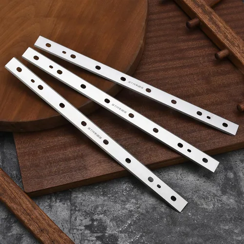 Vista 5 de Cuchillas cepilladoras de 13 pulgadas de grosor para cepilladora DeWalt DW735 DW735X, repuesto DW7352 HSS M2 cuchillos de carpintería - Juego de 3