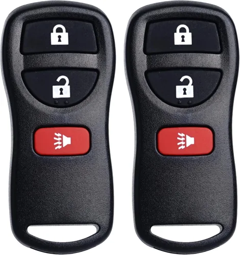 Vista 2 de SUPALAND Llavero de repuesto con control remoto de entrada sin llave para Nissan Xterra Titan Armada Frontier 2002-2019 Quest Sentra Murano