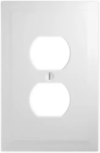 Vista 12 de Questech Cubiertas de tomacorrientes, placas de pared dúplex individuales, placas de interruptor de 1 banda, tamaño estándar, cubiertas de toma