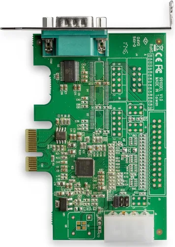 Vista 5 de StarTech.com Tarjeta adaptadora PCI Express RS232 de 1 puerto - Tarjeta controladora de host serie PCIe RS232 - PCIe a Serial DB9 - UART 16950