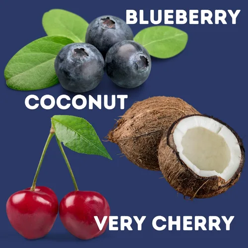 Vista 5 de Needzo Gomitas con sabor a frutas rojas, blancas y azules, dulces compartibles American Mix, caramelos masticables gourmet para el 4 de julio