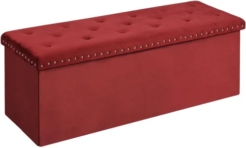 Vista 13 de B FSOBEIIALEO - Otomana de almacenamiento con forma de cubo plegable con capuchón - Otomanas con almacenamiento, cubierta de mesa de café, taburete