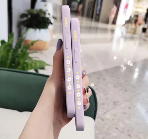 Vista 7 de Funda para Galaxy Note 10 Plus, diseño de margaritas, protección de lente de cámara, a prueba de golpes, TPU parachoques de silicona líquida, fundas