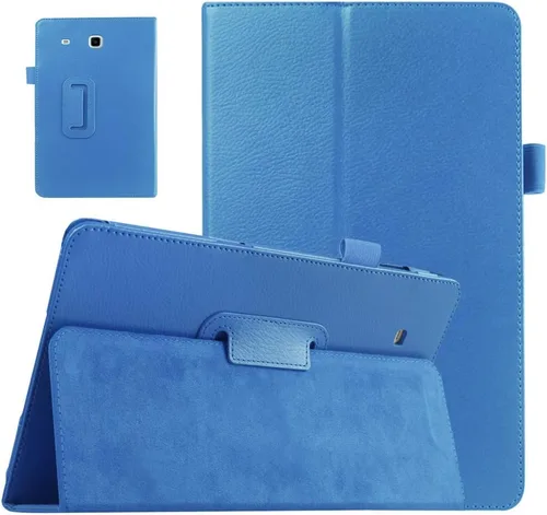 Vista 11 de Funda de piel con función atril para Samsung Galaxy Tab E de 9,6 pulgadas (compatible con todas las versiones SM-T560 T561 T565 y SM-T567V), Negro