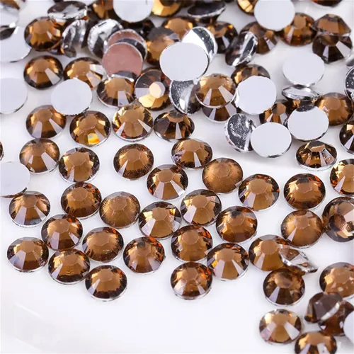 Vista 14 de 500 Piezas SS30 de 6mm de Diamantes de Imitación con Parte Posterior Plana de Cristal Transparente Redondo para Arte de Uñas, Manualidades, Ropa