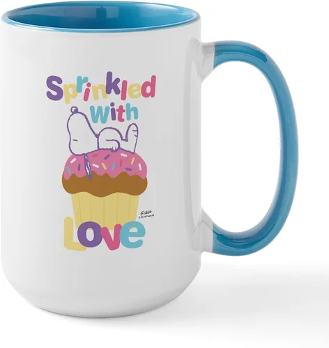 Vista 7 de CafePress SNOOPY Joe Cool - Taza de café de cerámica (15.0 fl oz)