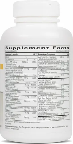 Vista 2 de Integrative Therapeutics NutriVitamin Enzyme Complex - Suplemento mineral - Suplementos multivitamínicos y minerales con vitaminas C, E y enzimas