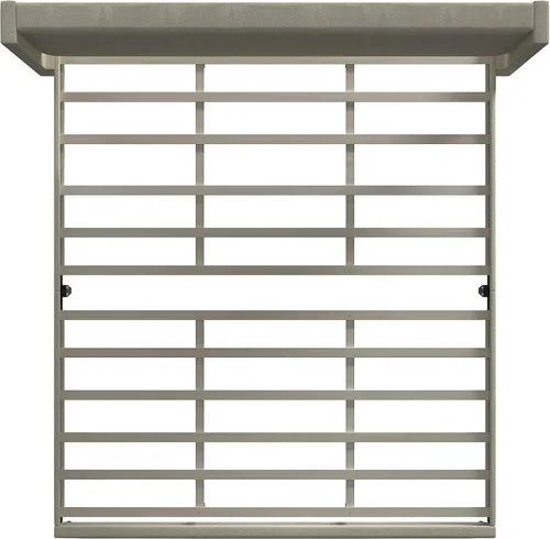 Vista 5 de Glenwillow Home Huppe - Marco de cama tapizado con plataforma MCM con botones, base de colchón, no necesita somier, fácil montaje, beige, tamaño King