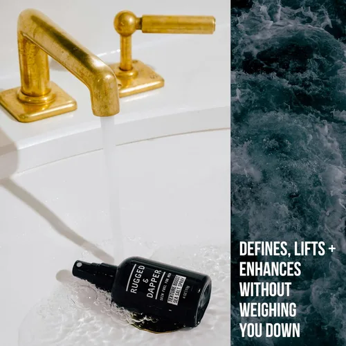 Vista 6 de RUGGED & DAPPER Texture Boost - Spray de sal marina para hombres, 4 onzas, agente de peinado para el cabello, añade cuerpo y plenitud al cabello