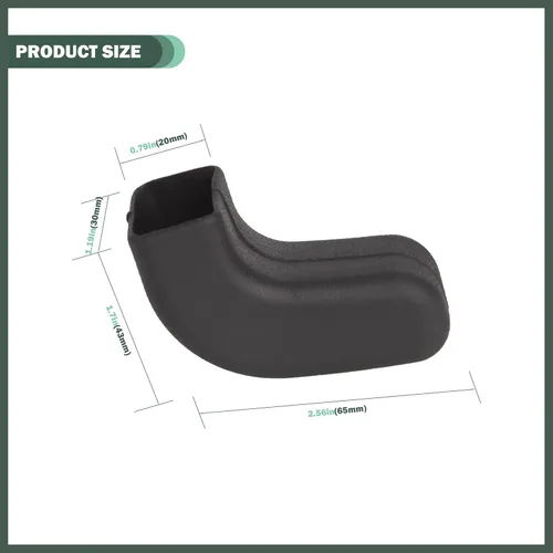 Vista 6 de Cubiertas de gancho de remolque de parachoques negro de fábrica Phamyor Compatibles con Jeep Wrangler JK JL y Gladiator JT 2007-2023